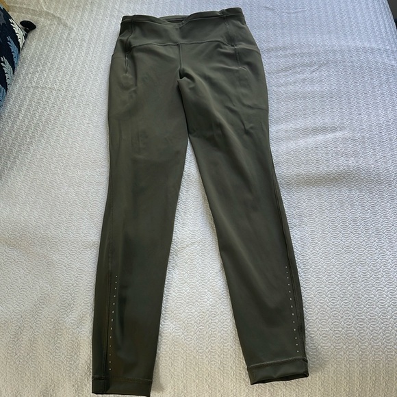 NWOT Lululemon Fast and Free Olive Green legging | 8 - Picture 2 of 7